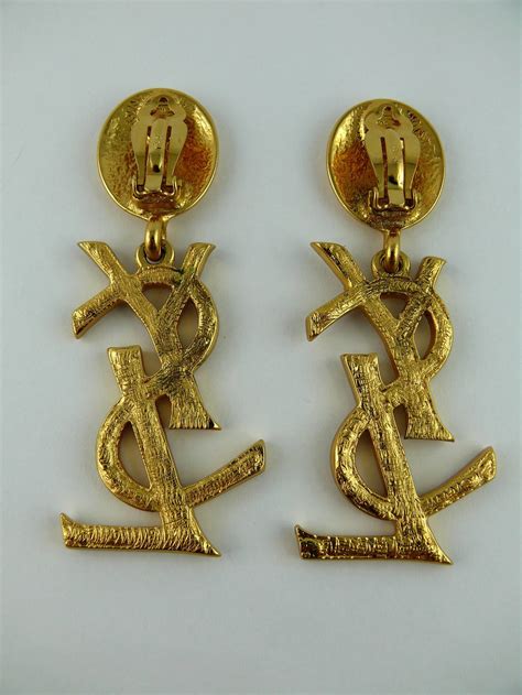 ysl ohrringe vintage|Ysl Earrings .